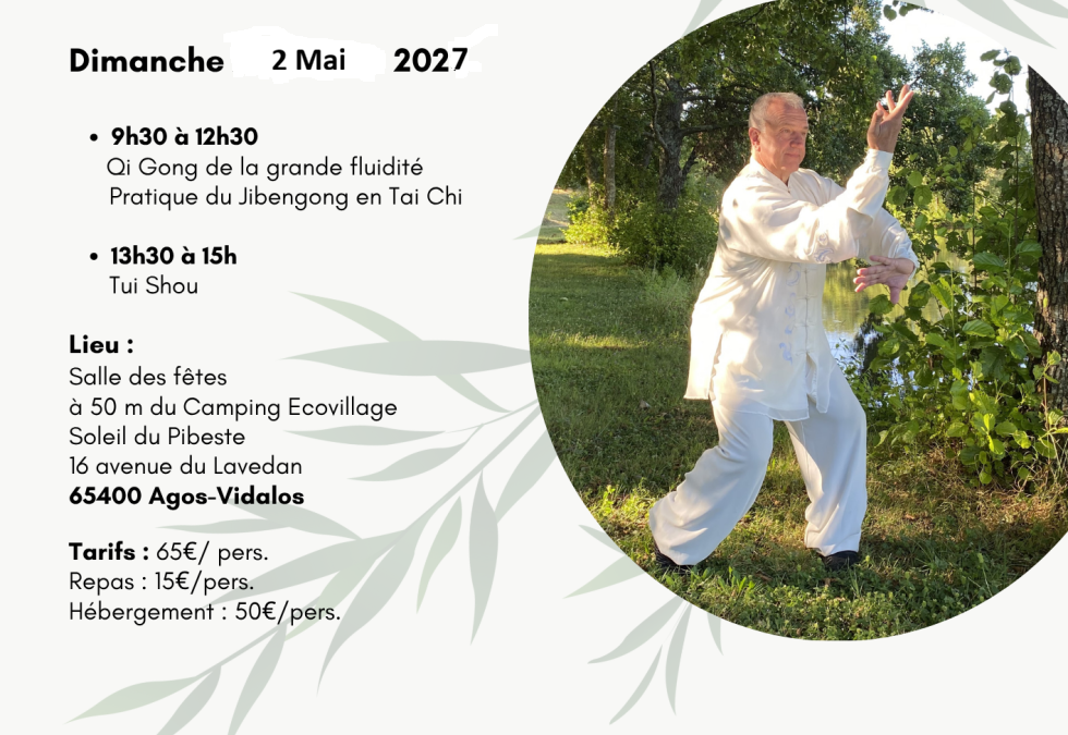 Retraite énergétique : Qi Gong et Taichi près de Lourdes avec Thierry Alibert – 02 mai 2027